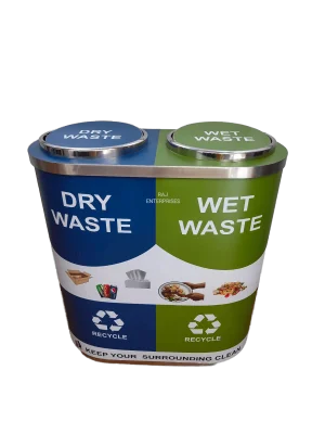 S.S Duo Recycle bin (120) ltr.