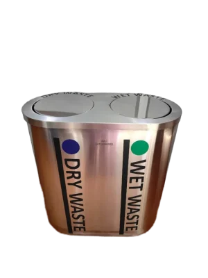 Stainless Steel Duo Dustbin (120) LTR.