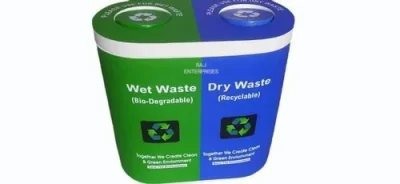 FRP DUAL DUSTBIN-120 LTR.