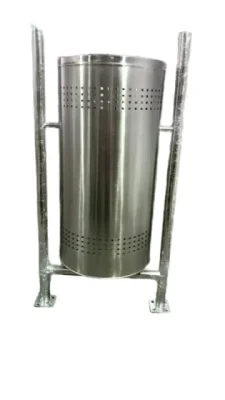 SS Road side single dustbin-60 ltr.