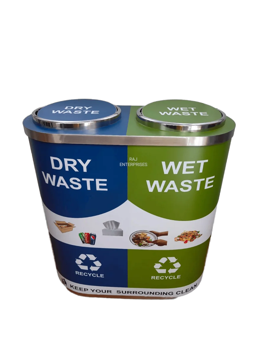S.S Duo Recycle bin (120) ltr.