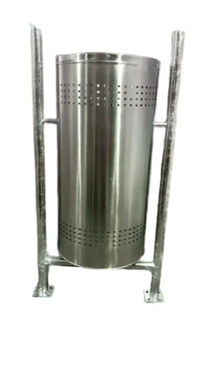 SS Road side single dustbin-60 ltr.