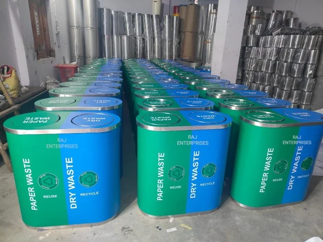 SS 2 -in-1 dustbin-120 ltr.
