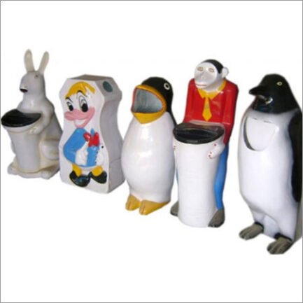 animal shaped fiber dustbin in bulk