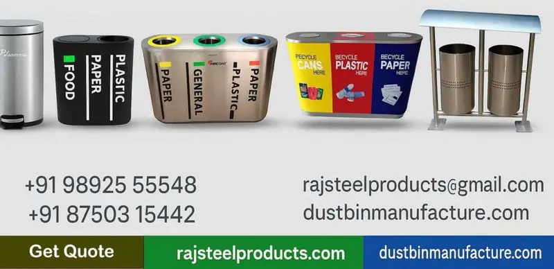 Our Wide Range of SS Dustbin Products